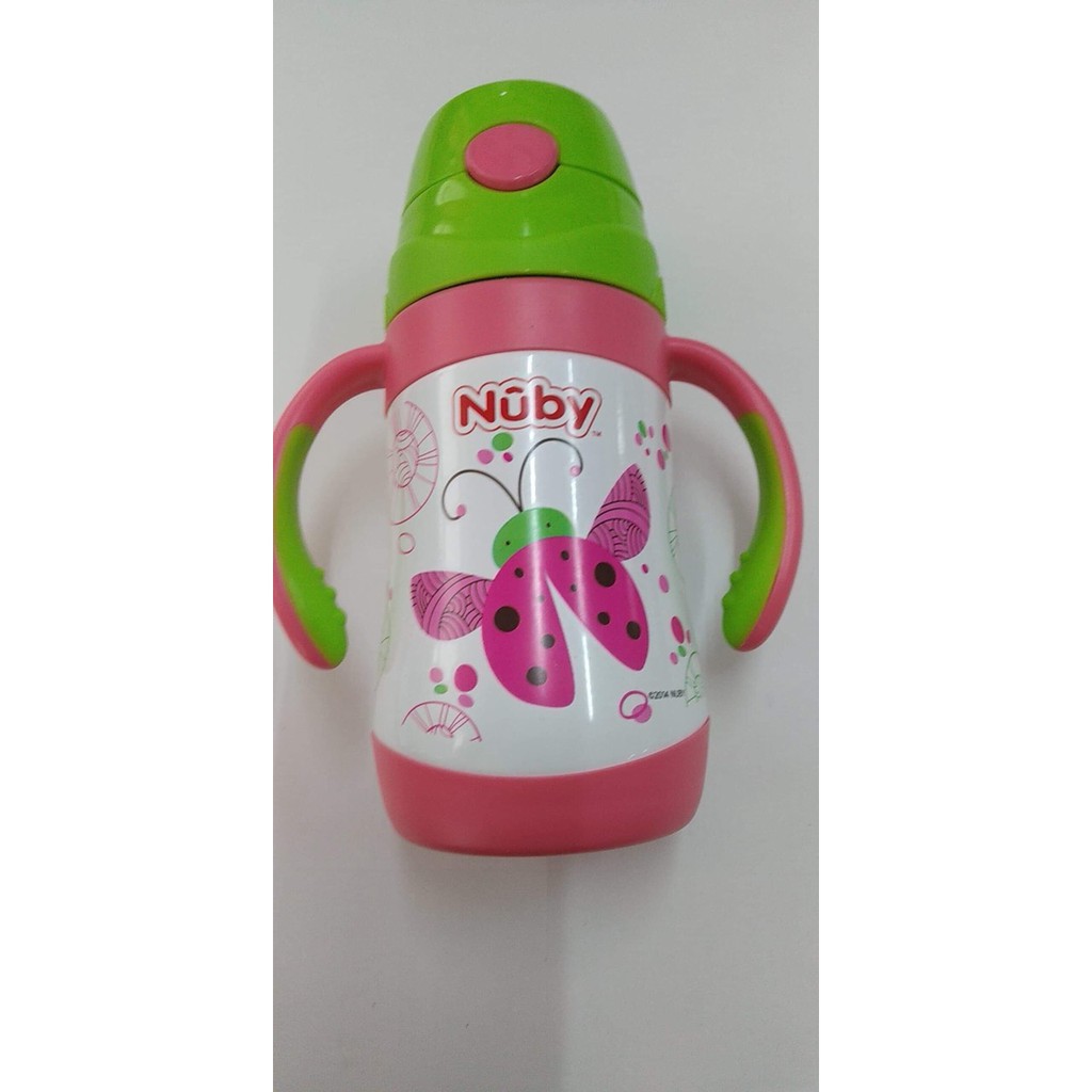 Bình uống nước Nuby bằng Inox giữ nhiệt 2 chiều nóng lạnh, dung tích 280ml-10227