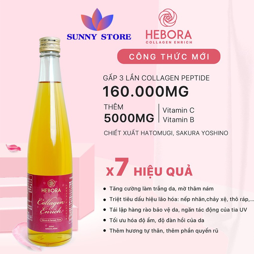 Nước uống Hebora Collagen Nhật Bản CHÍNH HÃNG