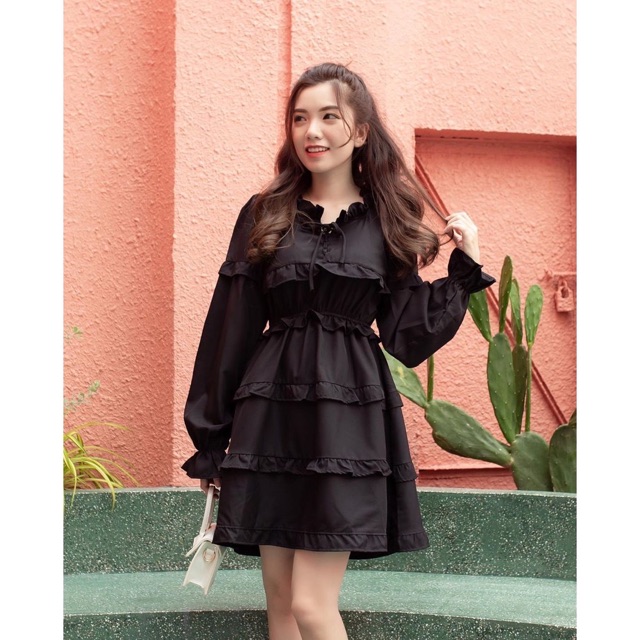 VÁY BABY DOLL 2 MÀU TRẮNG ĐEN HOT | BigBuy360 - bigbuy360.vn