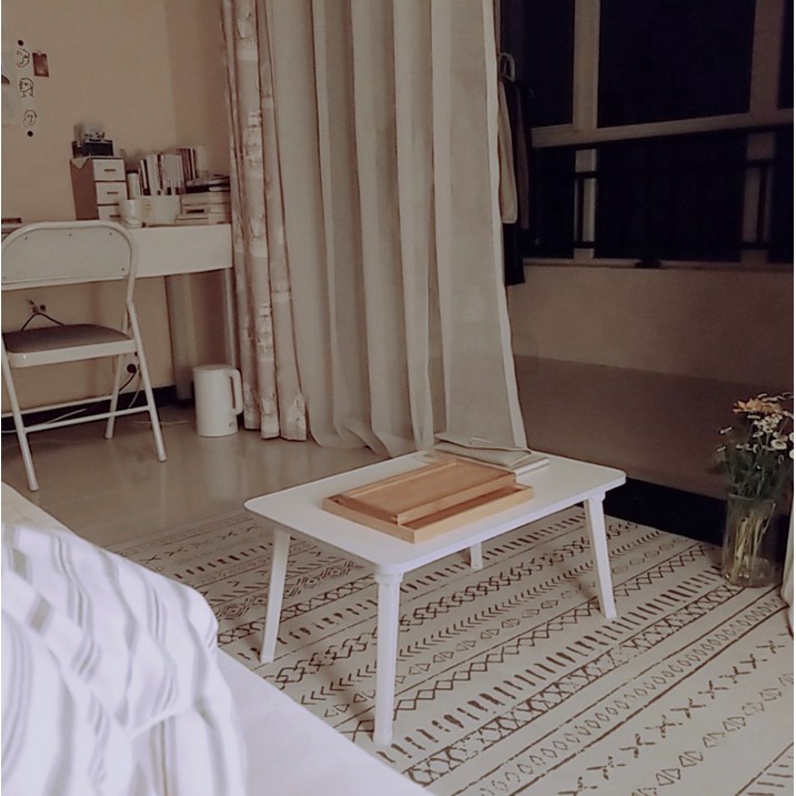 Bàn học gấp Hàn Quốc màu trắng đơn giản - Décor nhà Sò