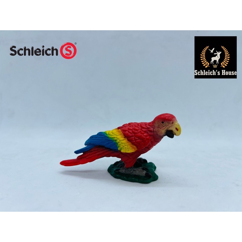 Mô hình động vật , đồ chơi con vật Schleich chính hãng Vẹt đỏ vàng Parrot 14329 - Schleich House