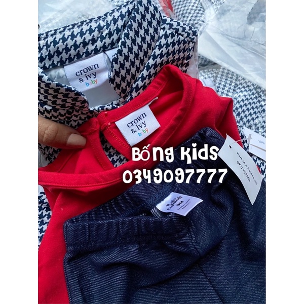 Set 3 Món Gile Nơ ZicZac Crown&amp;Ivy