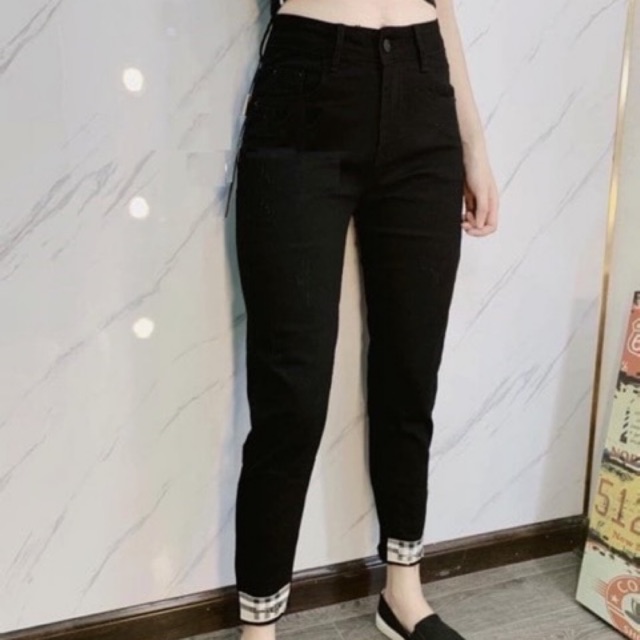 Quần jean baggy đen bigsize 42-95kg vải co giãn 4 chiều