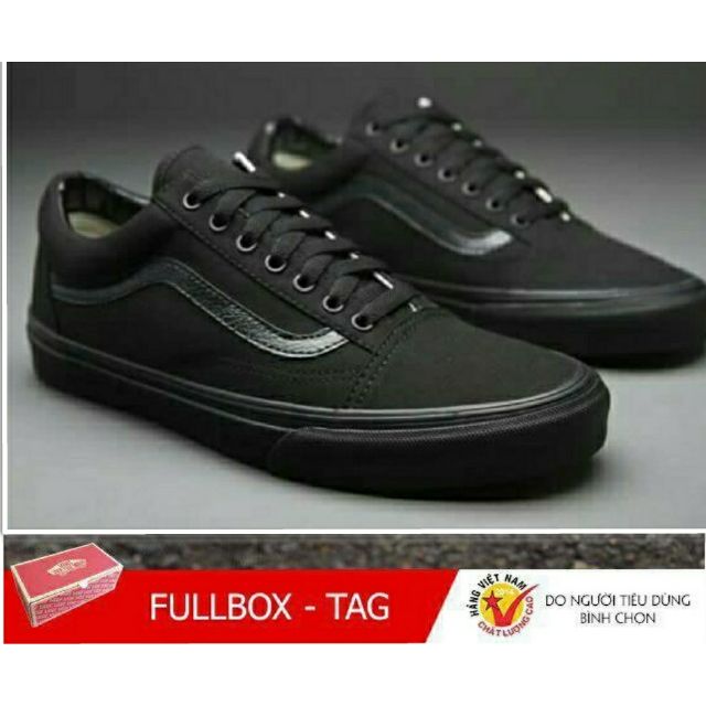 Giày old skool full đen VNXK  FULL BOX