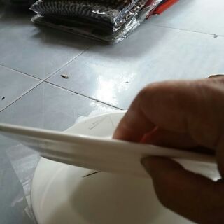 sét 2 dĩa cạn sứ trắng