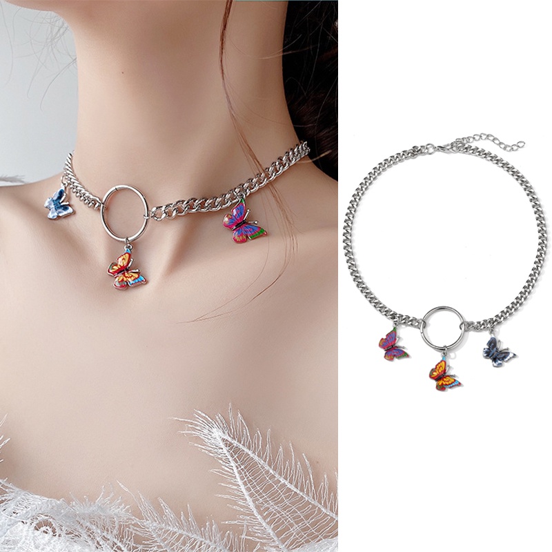 iF YOU Vòng cổ màu vàng bạc thiết kế thời trang Hàn Quốc cho nữ