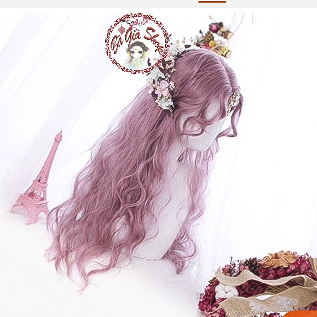 Tóc giả nguyên đầu có da đầu wig lolita