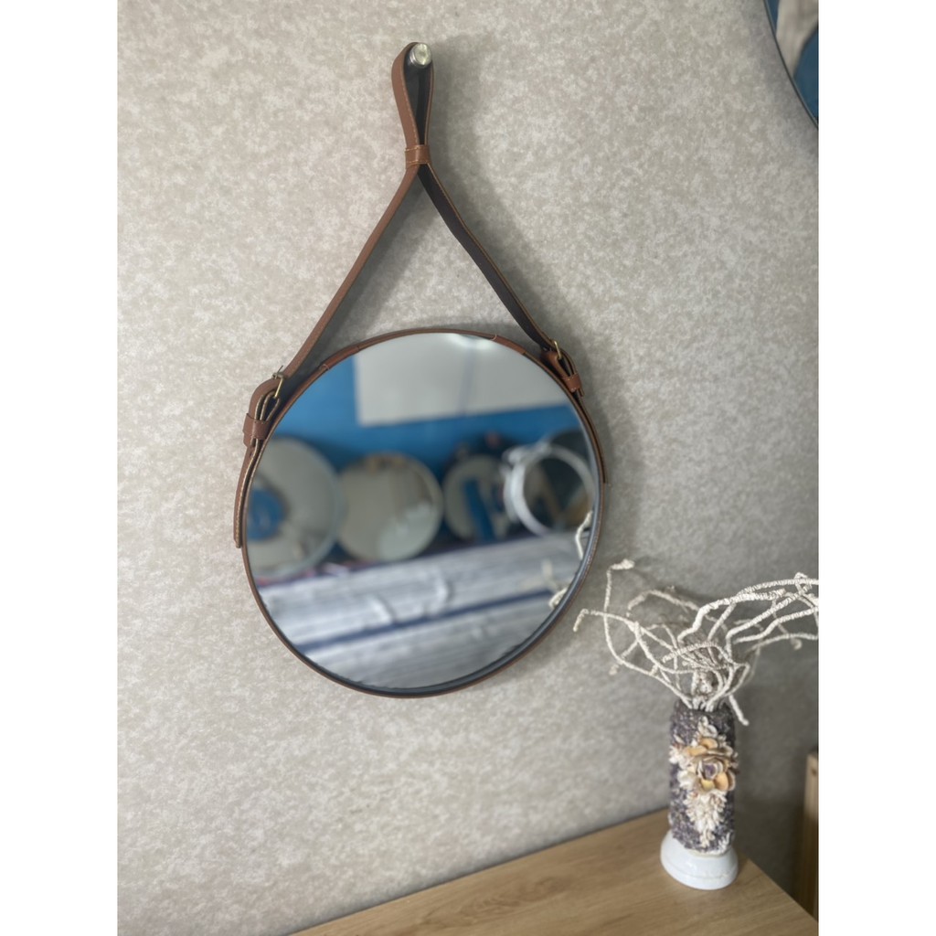 [XÃ KHO TRẢ MẶT BẰNG ] GƯƠNG TREO TƯỜNG ĐÈN LED DÂY DA | BigBuy360 - bigbuy360.vn