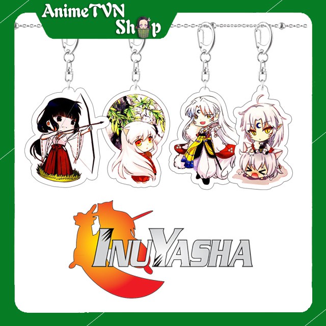 Móc khoá Mica anime InuYasha (Khuyển Dạ Xoa) Nhựa Cứng Acrylic In 2 mặt sắc nét ( ảnh thật )