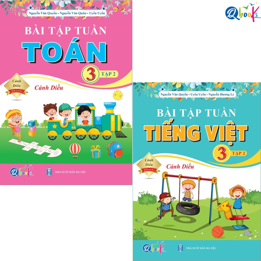 Sách - Combo Bài Tập Tuần Toán - Tiếng Việt Lớp 3 - Cánh Diều - Tập 2 (2 cuốn)