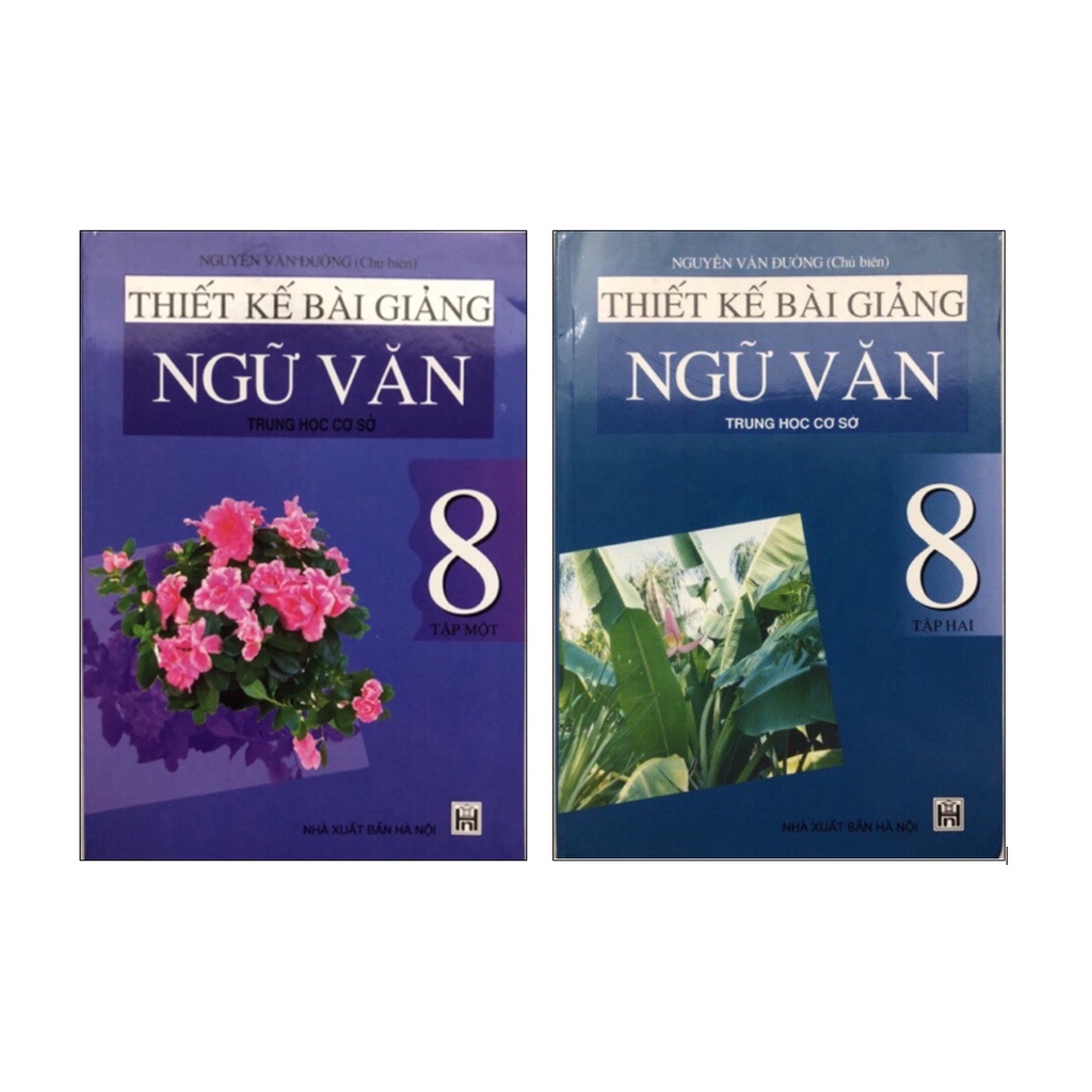 Sách - Combo Thiết kế bài giảng Ngữ Văn 8 (Tập 1+Tập 2)