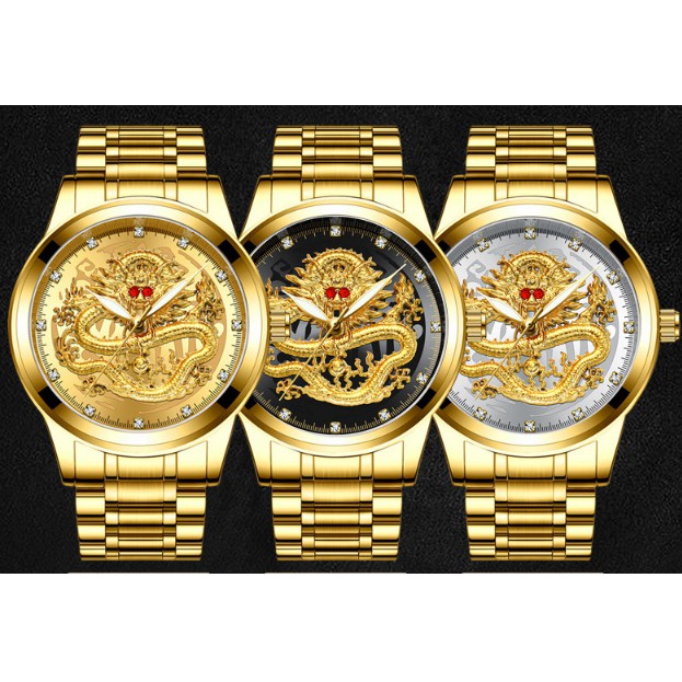 [Xả Kho]  ĐỒNG HỒ NAM MẶT RỒNG FNGEEN 3D DÂY THÉP KHÔNG GỈ PHIÊN BẢN DOANH NHÂN SANG TRỌNG | BigBuy360 - bigbuy360.vn