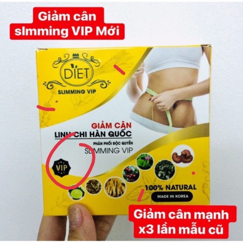 Giảm Cân Linh Chi Hàn Quốc Hộp 30 Viên Tặng Kèm 15 Viên Detox  Mẫu Mới [ Phiên Bản Mạnh]