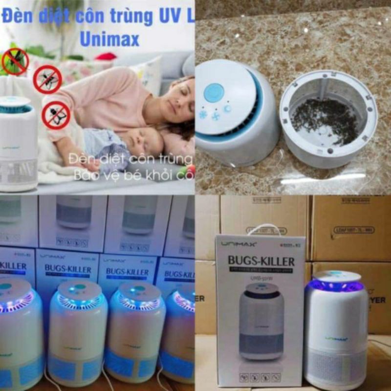 ĐÈN BẮT MUỖI BẰNG TIA UV BUGS-KILLER UNIMAX NỘI ĐỊA HÀN QUỐC - DIỆT MUỖI THÔNG MINH BẰNG TIA UV