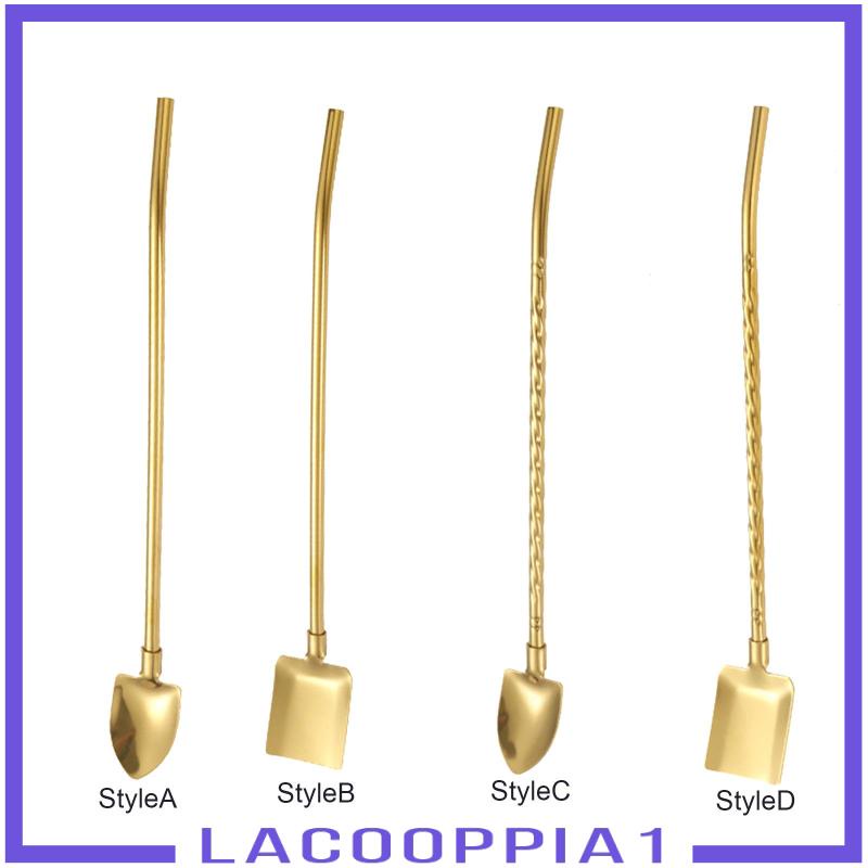 [Lacooppia1] Muỗng Khuấy Bằng Thép Không Gỉ Trọng Lượng Nhẹ Cho Trộn