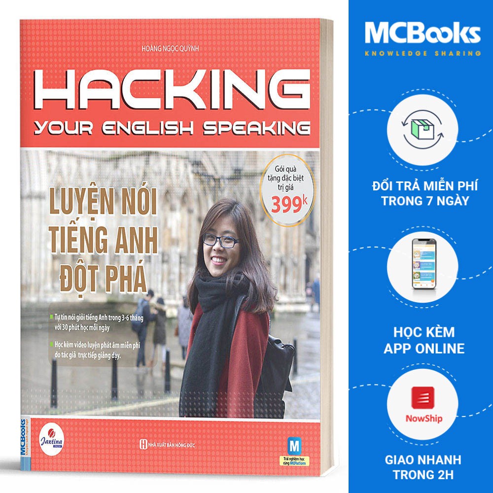 Sách - Hacking Your English Speaking - Luyện Nói Tiếng Anh Đột Phá - Học Kèm App Online