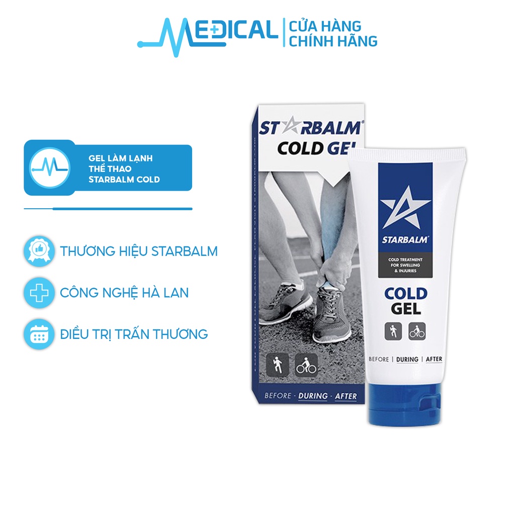 Gel làm lạnh thể thao STARBALM Cold Gel dùng trong và sau khi chơi thể thao 100ml - MEDICAL