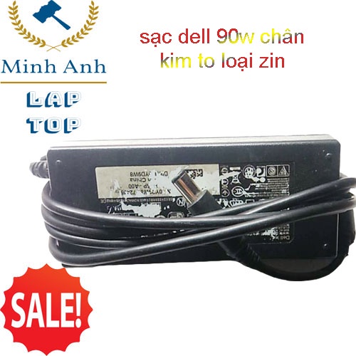 Sạc laptop dell 90w chân kim to ( cũ tháo máy )