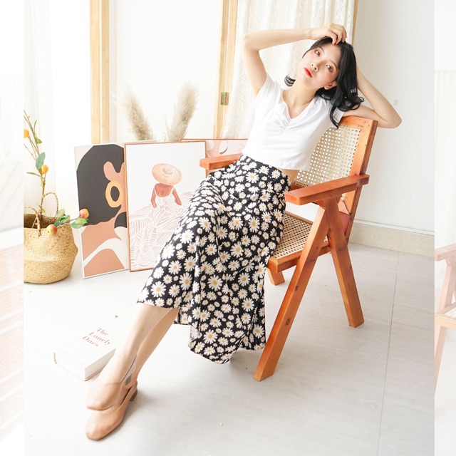 Chân váy cạp phẳng 4cm Floral Skirts Betterista | BigBuy360 - bigbuy360.vn