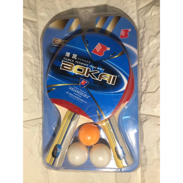 Bộ 2 vợt bóng bàn. BOKAI chất lượng cao tặng 3 bóng