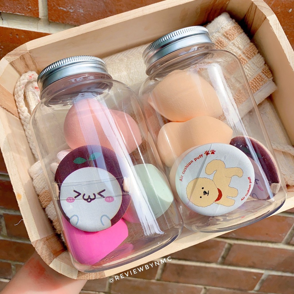 Hủ Mousse Hồ Lô Bông Cushion Cartoon 6 miếng