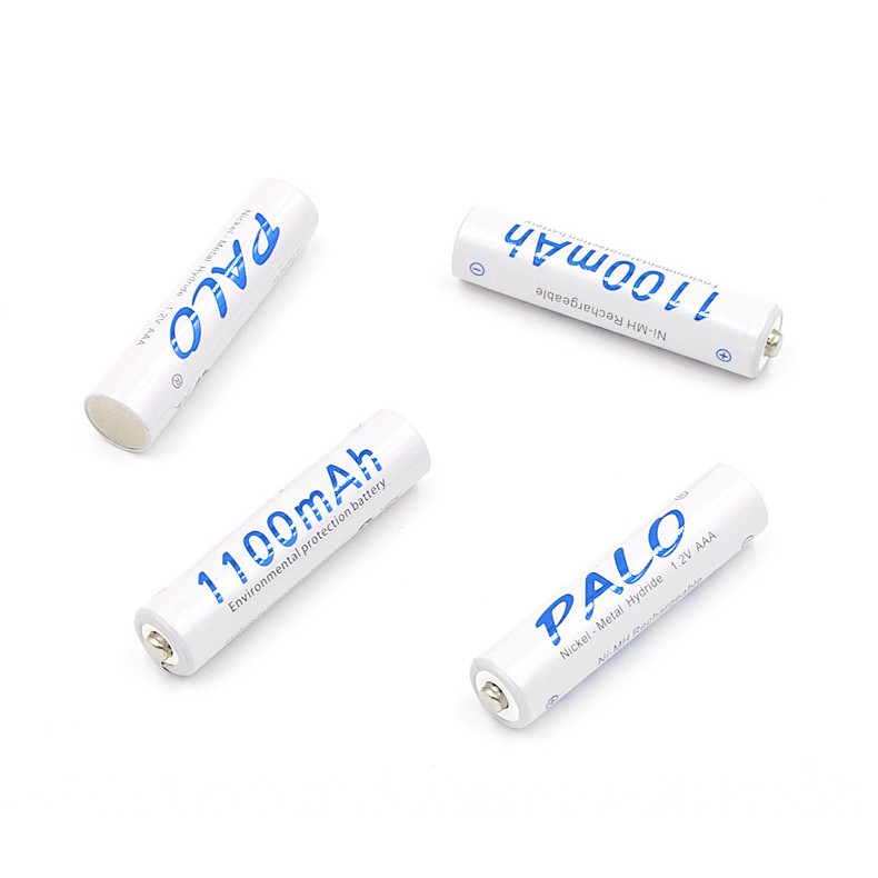 Bộ 4 viên pin đũa sạc Palo AAA Ni-MH 1100mAh