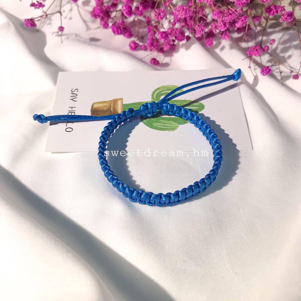 Vòng tay đan dây may mắn, vòng tay handmade dễ thương mã HM04- Sweet Dream Handmade