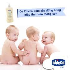 Sữa tắm gội Chicco cho bé 500ml chiết xuất yến mạch và hoa cúc - Hàng Chính Hãng