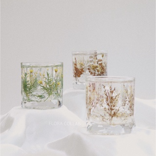Flora Collab | Đế nến hoa khô handmade - Gel tealight holder