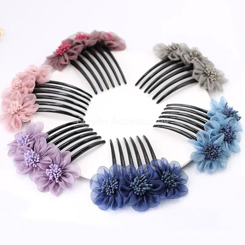 [Free-shipping] Xược cài tóc 3 hoa nhí - cài tóc - cài tóc nữ - cài tóc đẹp