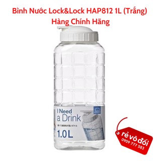 Bình Lock and Lock 1l màu trắng