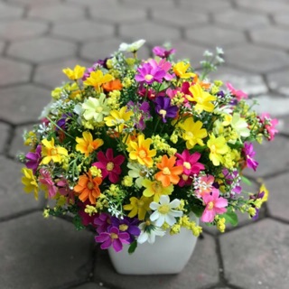 Cúc cánh sẻ bằng lụa - hoa giả cúc nhí