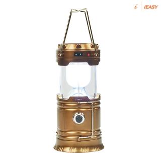 IE❤Solar Power Rechargeable LED Flashlight Camping Tent Light Torch Lamp Lantern