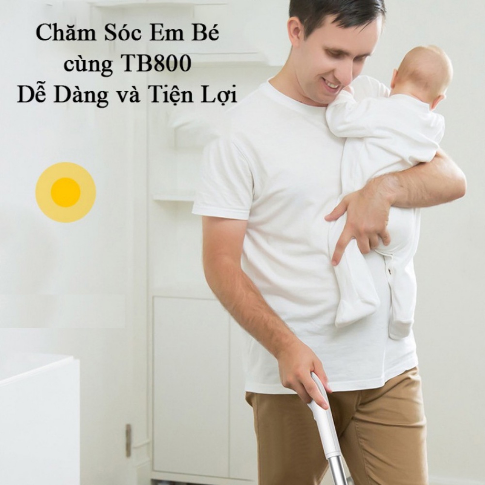 Cây Lau Nhà Phun Nước XIAOMI DEERMA SPRAY TB800 - Đầu lau xoay 360 độ tiện lợi , Bình chưa lớn 350ml - Bảo hành 2 năm