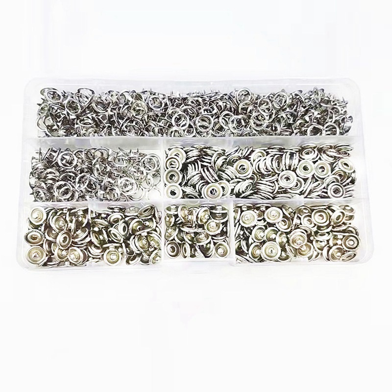 Set 200 Nút Bấm Kim Loại 9.5mm Chuyên Dụng Cho May Vá
