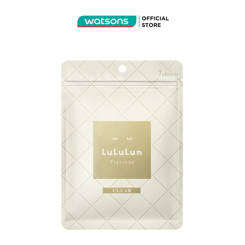 Mặt Nạ LuLuLun Dưỡng Ẩm Face Mask Precious White Clear 4KS 19g x 7 Miếng