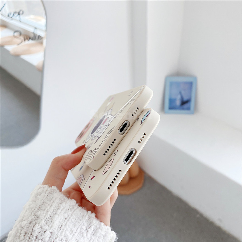 👏Ready Stock🎀 iPhone 12 Pro Max 12 Mini SE2020 11 Pro Max X XR XS Max 8 7 6 6s Plus Phone Case Shockproof Cartoon Astronaut Soft TPU Phone Case Protective Cover