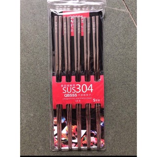 Đũa inox 304 cao cấp Hàn Quốc(Set 5 đôi)