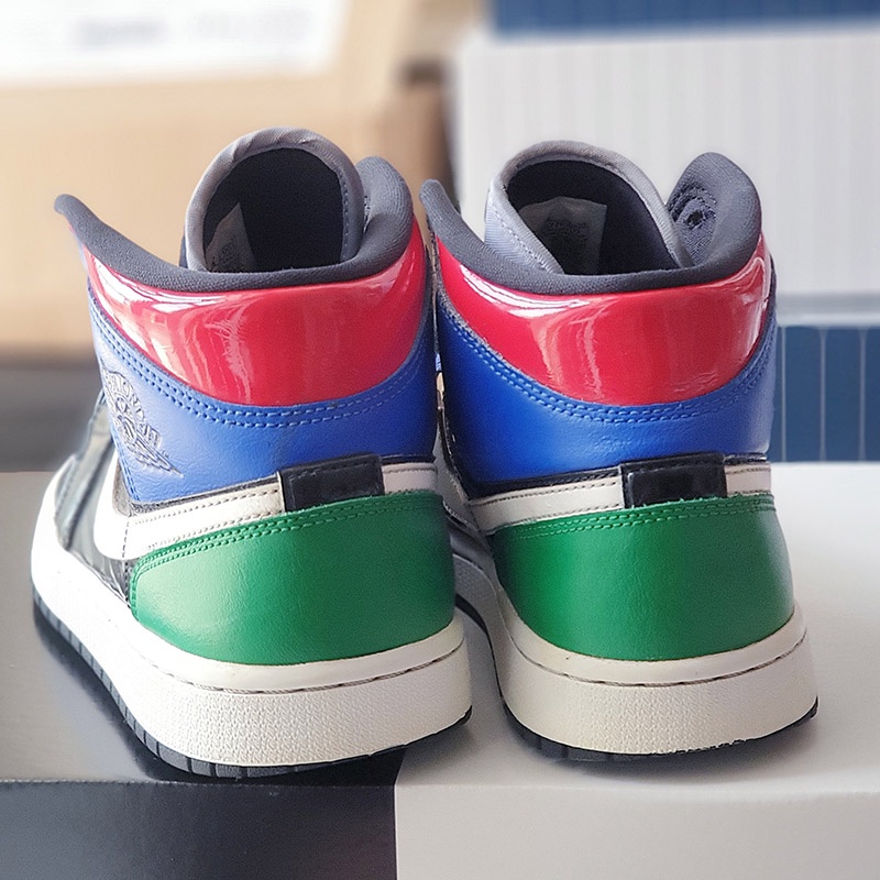 Giày Air Jordan 1 Mid Multi Patent, size 40.5, real 2hand
