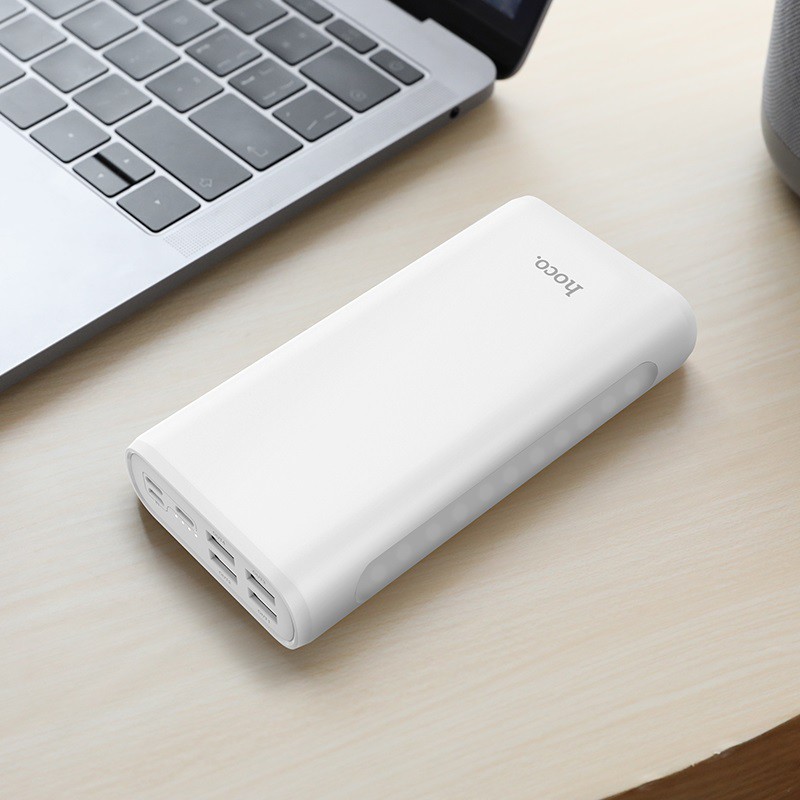 [Kiêm đèn pin] Pin sạc dự phòng 30000 mah Hoco J60 4 cổng usb tích hợp đèn khẩn cấp siêu sáng [hoco đà nẵng]