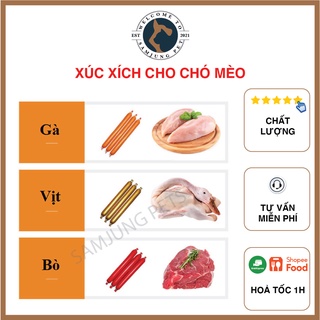 Xúc xích cho chó mèo 15gr - samjung pets