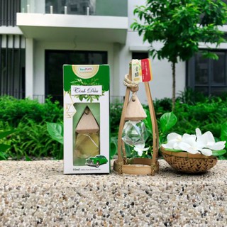 Tinh dầu treo xe ô tô, treo phòng hương Trà trắng Vina Tươi 10ml - Chống say xe, Khử mùi hôi