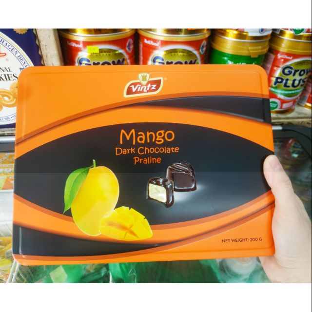 Kẹo socola đen nhân kem Vintz 200gr