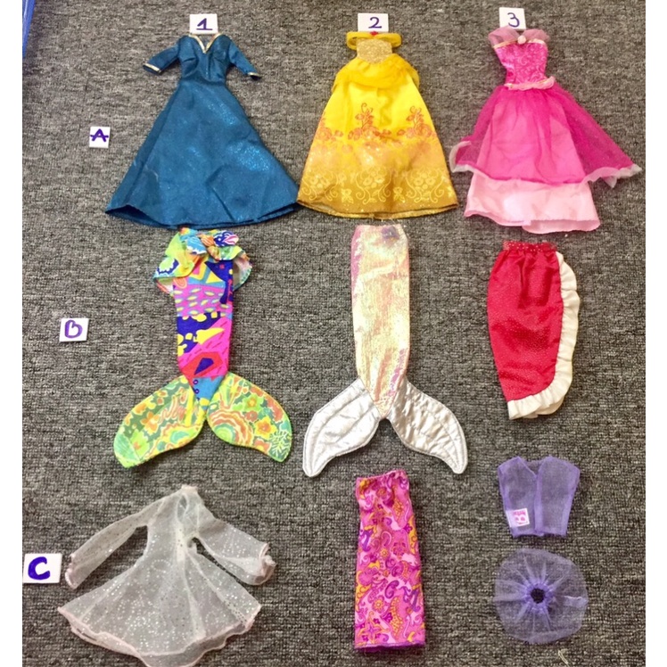 QAA4-ĐẦM VÁY TIÊN CÁ CHO BÚP BÊ BARBIE