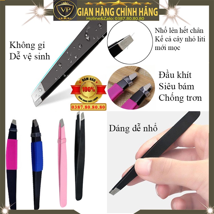 [ HÀNG SIÊU CAO CẤP ] Nhíp nhổ tóc sâu tận gốc không bị đứt/Nhíp chống trơn sidumi siêu bám và nhổ hết chân