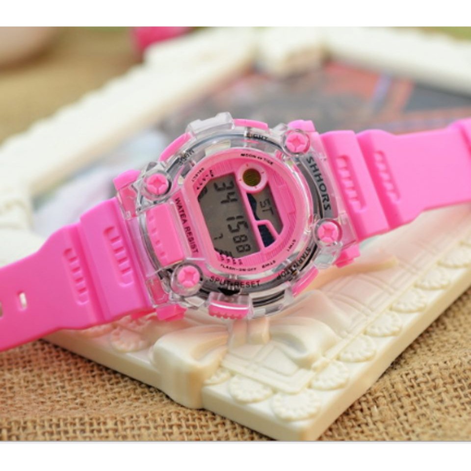 ĐỒNG HỒ THỂ THAO NAM NỮ SHHORS MOON TIDE VIỀN TRONG SUỐT D333