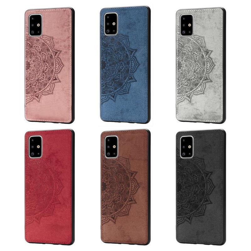 Ốp Điện Thoại Silicon Bề Mặt Vải Họa Tiết Mandala Chống Sốc Cho Iphone 12 Pro Max 12 Mini Se 2020 Iphone 11 Pro Max