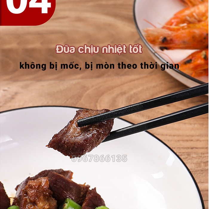 Bộ 10 đôi đũa mạ vàng Hàn Quốc cao cấp