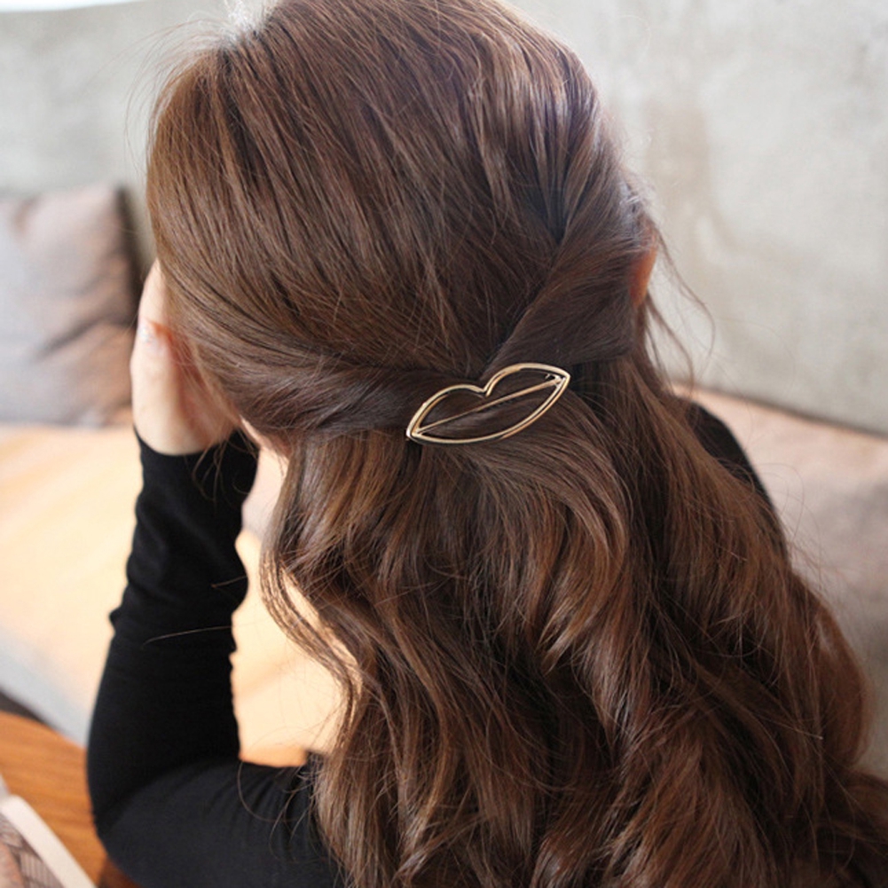 Kẹp Tóc Hình Học Bằng Kim Loại Nhiều Hình Dạng Thời Trang Cho Nữ