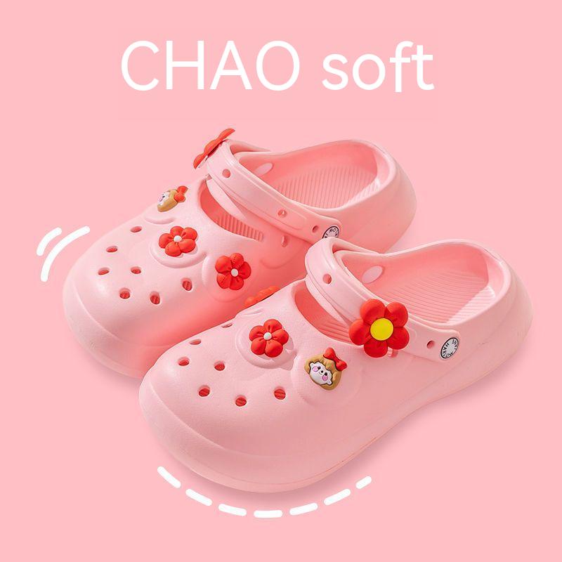 Giày Đế Dày Đục Lỗ Dễ Thương Xinh Xắn Dành Cho Nữ